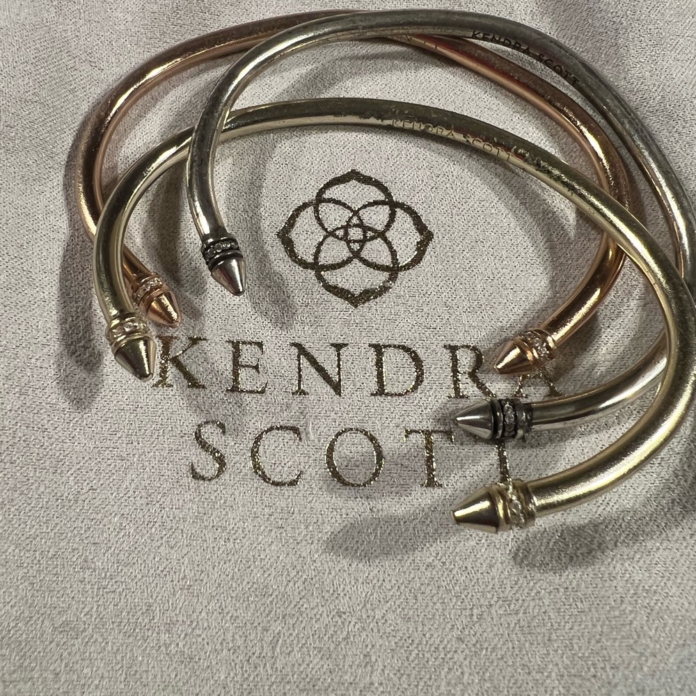Kendra Scott Gold and Copper Cuff Bracelets